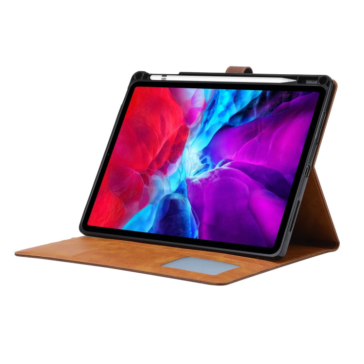 For iPad Pro 13 2025 / 2024 Calf Texture Double Fold Clasp Horizontal Flip Leather Smart Tablet Case