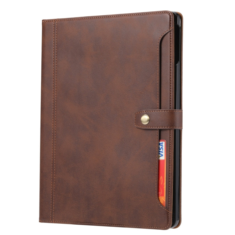 For iPad Pro 13 2025 / 2024 Calf Texture Double Fold Clasp Horizontal Flip Leather Smart Tablet Case
