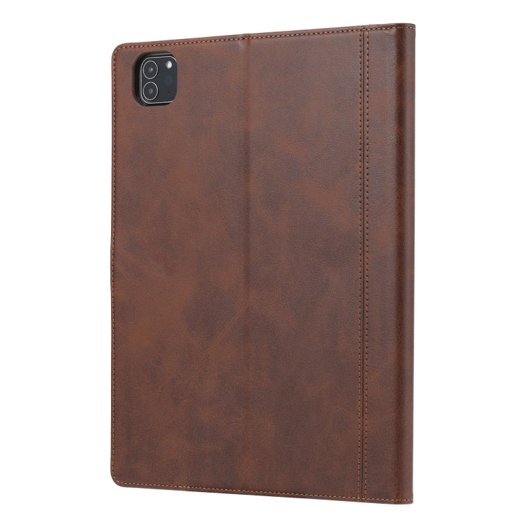 For iPad Pro 13 2025 / 2024 Calf Texture Double Fold Clasp Horizontal Flip Leather Smart Tablet Case
