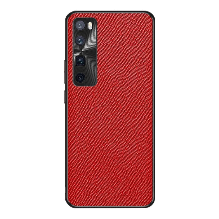 For Huawei nova 7 Pro 5G Cross Texture PU Leather Phone Case