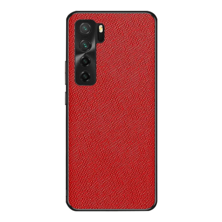 For Huawei nova 7 5G Cross Texture PU Leather Phone Case
