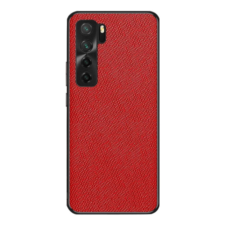 For Huawei nova 7 SE Cross Texture PU Leather Phone Case