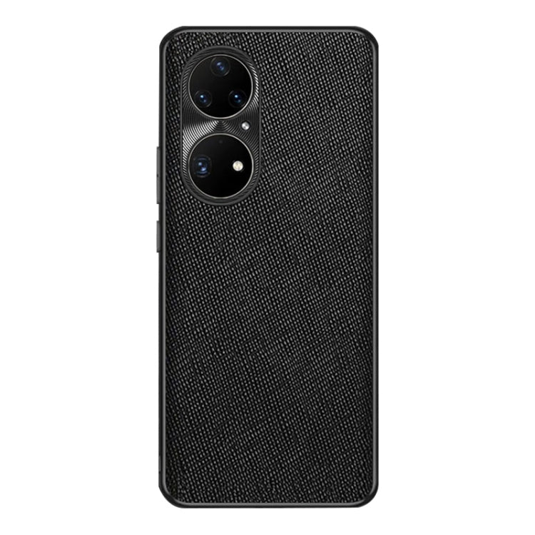 For Huawei P50 Pro Cross Texture PU Leather Phone Case