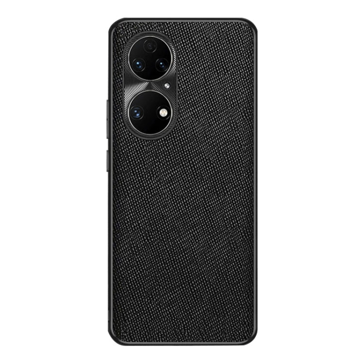 For Huawei P50 Cross Texture PU Leather Phone Case