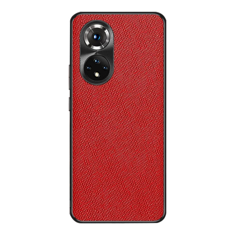 For Honor 50 Cross Texture PU Leather Phone Case