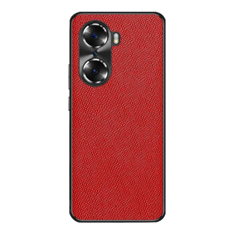 For Honor 60 Pro Cross Texture PU Leather Phone Case