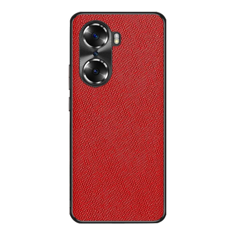 For Honor 60 Cross Texture PU Leather Phone Case