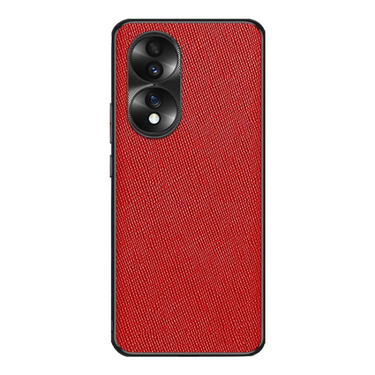 For Honor 70 Cross Texture PU Leather Phone Case