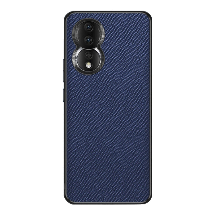For Honor 80 Cross Texture PU Leather Phone Case