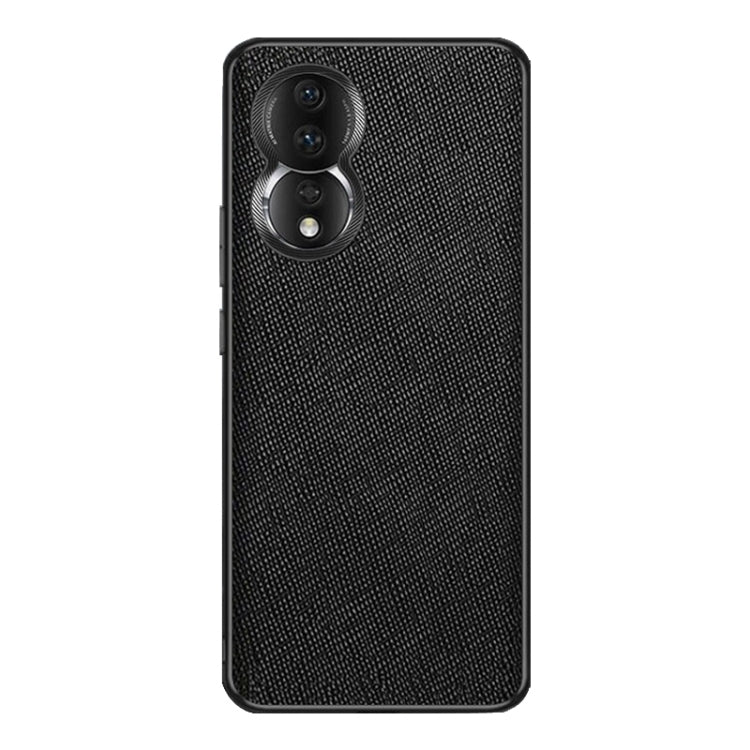 For Honor 80 Cross Texture PU Leather Phone Case
