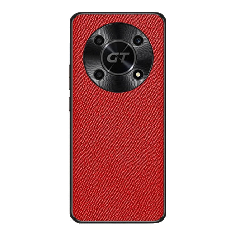 For Honor X40 GT Cross Texture PU Leather Phone Case