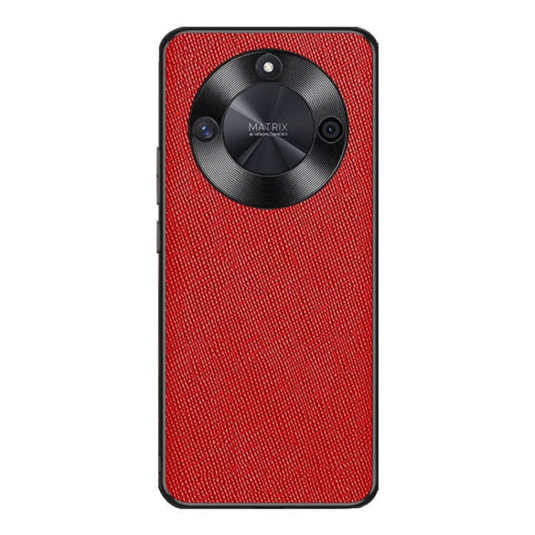 For Honor X50 Cross Texture PU Leather Phone Case