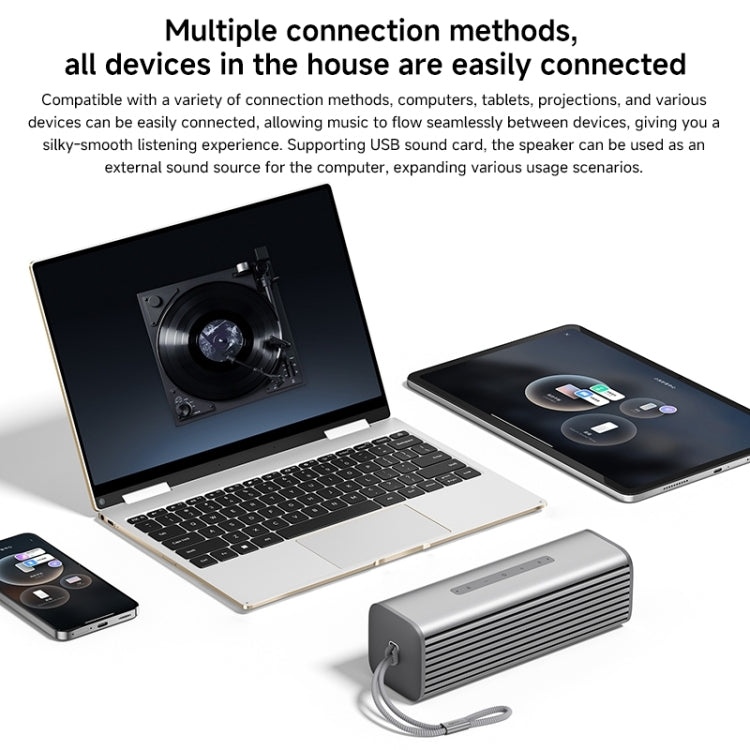 Xiaomi Sound Move Portable Bluetooth Speaker, US Plug - Silver Grey