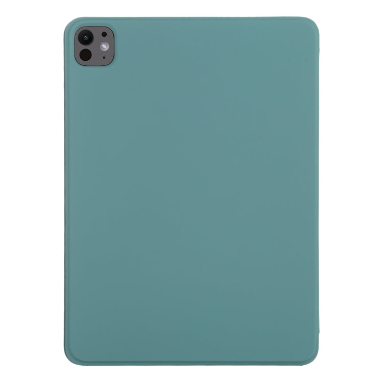 For iPad Pro 11 2025 / 2024 Double-sided Clip Non-buckle Magnetic PU Smart Tablet Case