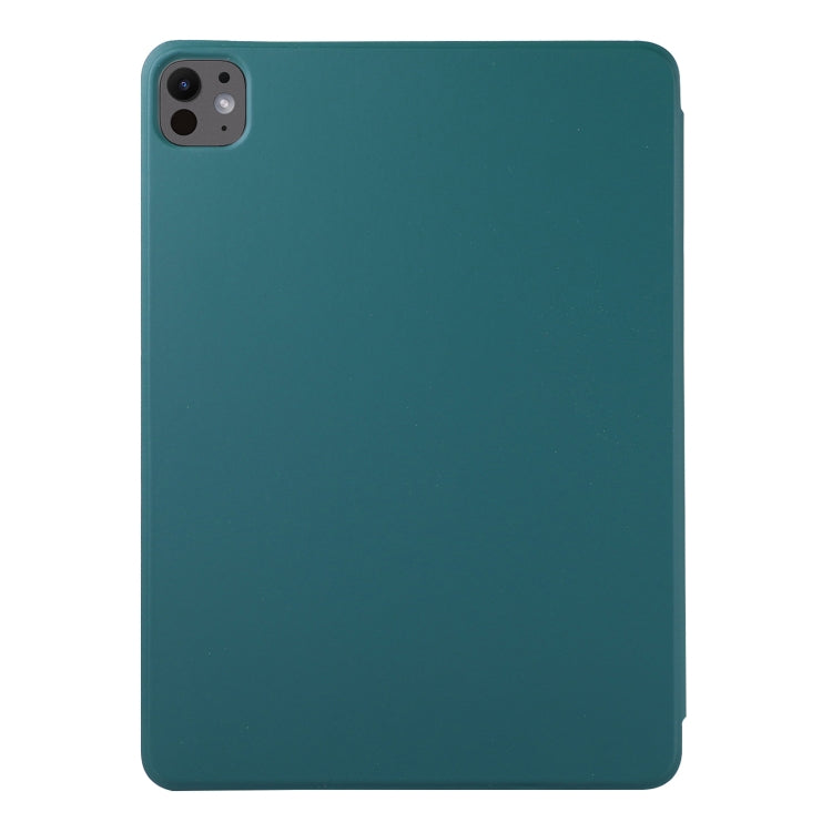 For iPad Pro 11 2025 / 2024 Double-sided Clip Non-buckle Magnetic PU Smart Tablet Case