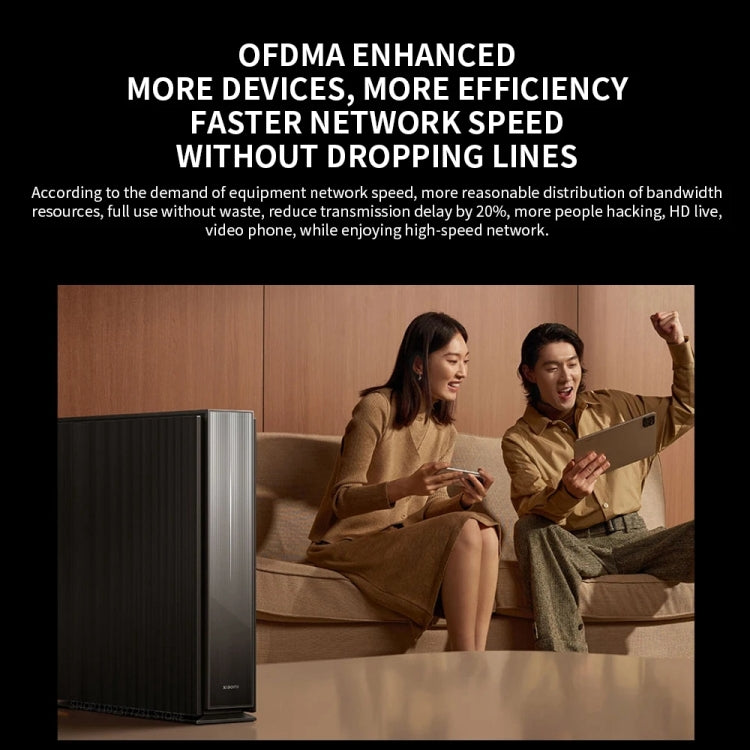 Xiaomi BE6500 Pro WiFi7 Dual Band 8-channel Independent Signal Amplifier 1GB Memory Router, US Plug - Black