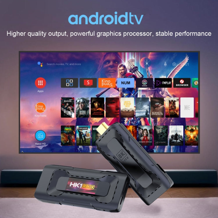 HK1 RBOX D8 RK3528 Android 13.0 Quad Core 8K HD Wifi6 Bluetooth TV Stick, RAM:4GB+32GB
