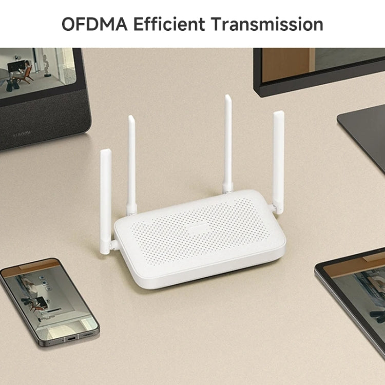 Xiaomi AX1500 4-channel Independent Signal Amplifier WiFi 6 Dual Band Router, US Plug - White