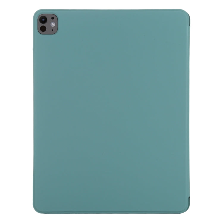 For iPad Pro 13 2025 / 2024 Double-sided Clip Fixed Buckle Magnetic PU Leather Smart Tablet Case