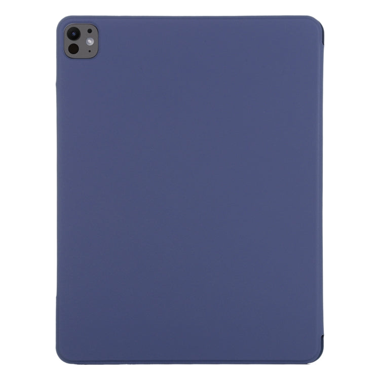 For iPad Pro 13 2025 / 2024 Double-sided Clip Fixed Buckle Magnetic PU Leather Smart Tablet Case