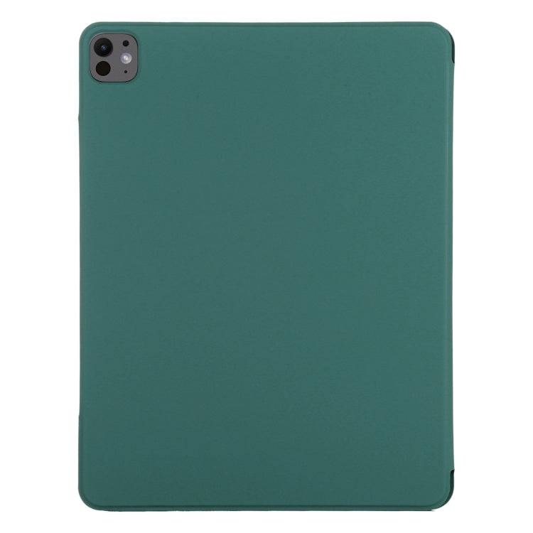 For iPad Pro 13 2025 / 2024 Double-sided Clip Fixed Buckle Magnetic PU Leather Smart Tablet Case