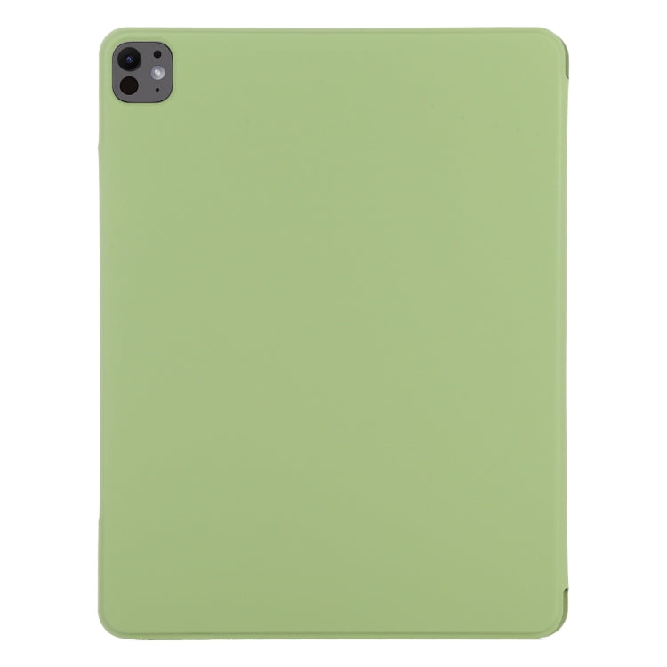 For iPad Pro 13 2025 / 2024 Double-sided Clip Fixed Buckle Magnetic PU Leather Smart Tablet Case