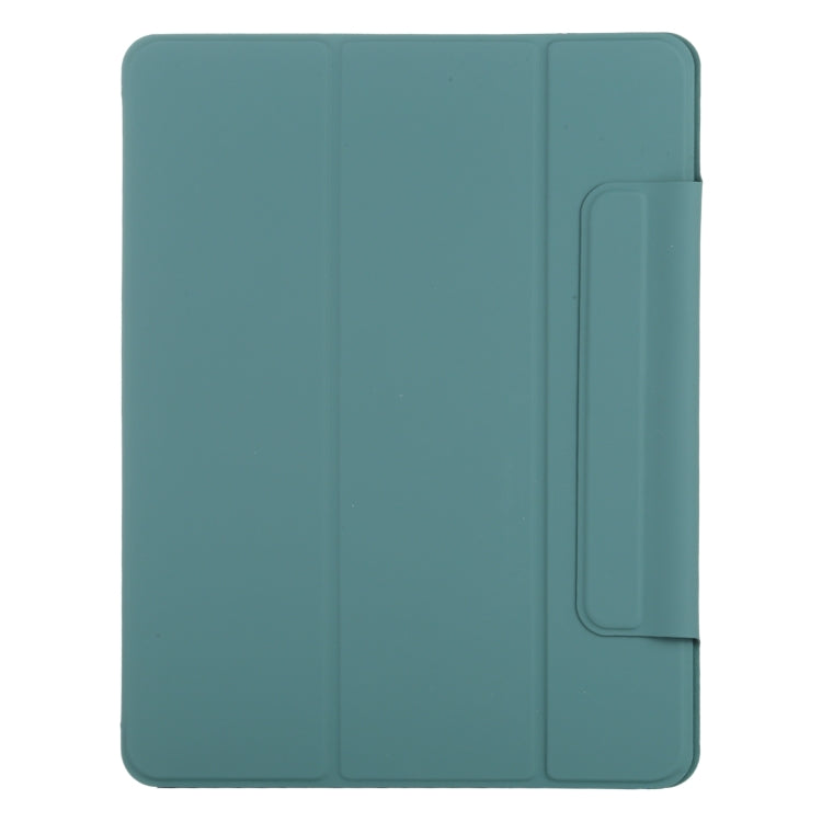 For iPad Air 13 2026 / 2025 / 2024 Double-sided Clip Fixed Buckle Magnetic PU Leather Smart Tablet Case