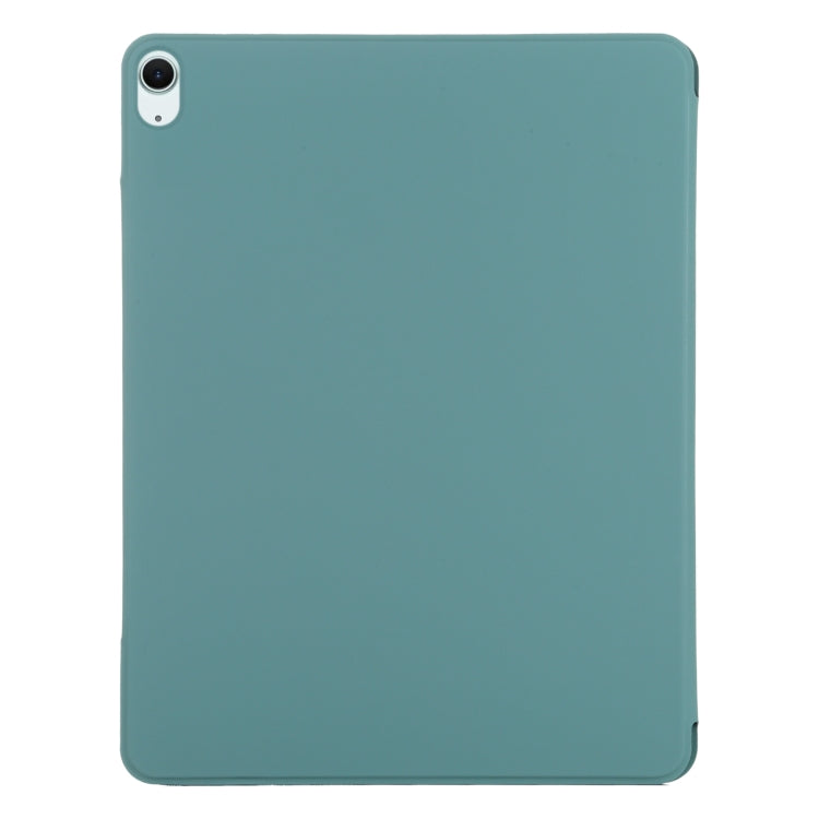 For iPad Air 13 2026 / 2025 / 2024 Double-sided Clip Fixed Buckle Magnetic PU Leather Smart Tablet Case
