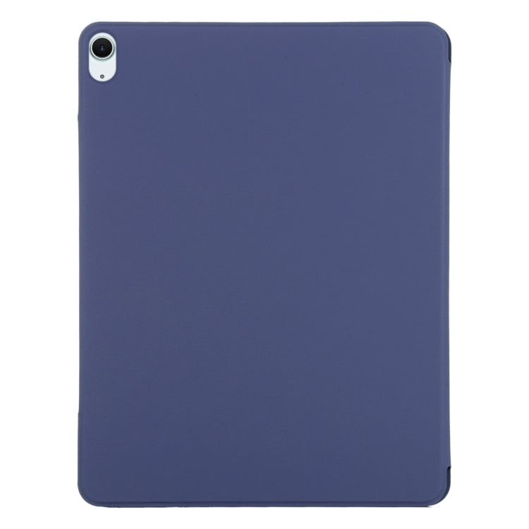 For iPad Air 13 2026 / 2025 / 2024 Double-sided Clip Fixed Buckle Magnetic PU Leather Smart Tablet Case