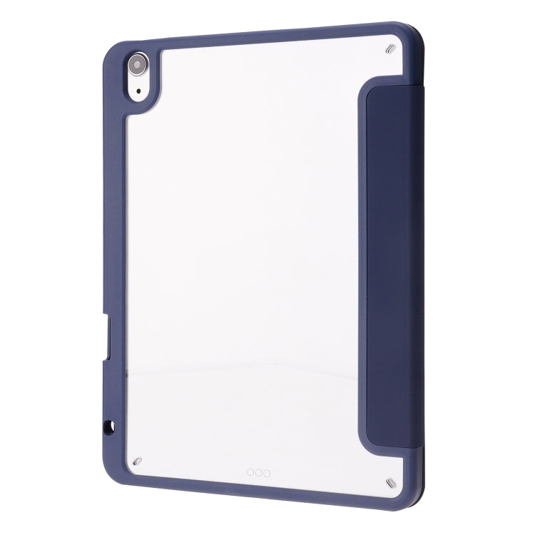 For iPad Air 11 2026 / 2025 / 2024 Deformation Transparent Acrylic Leather Tablet Case