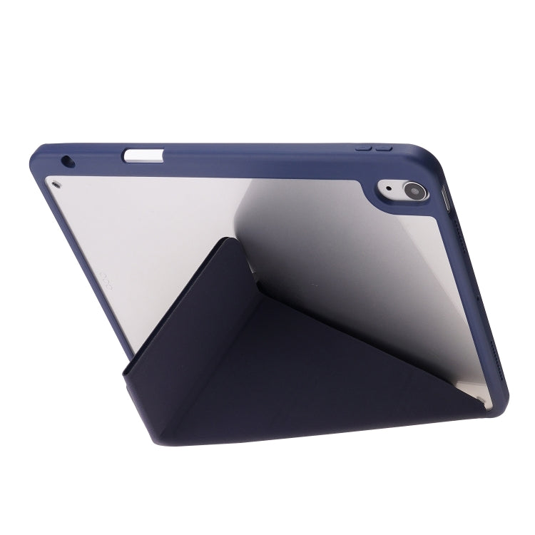 For iPad Air 11 2026 / 2025 / 2024 Deformation Transparent Acrylic Leather Tablet Case
