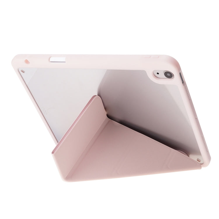 For iPad Air 11 2026 / 2025 / 2024 Deformation Transparent Acrylic Leather Tablet Case