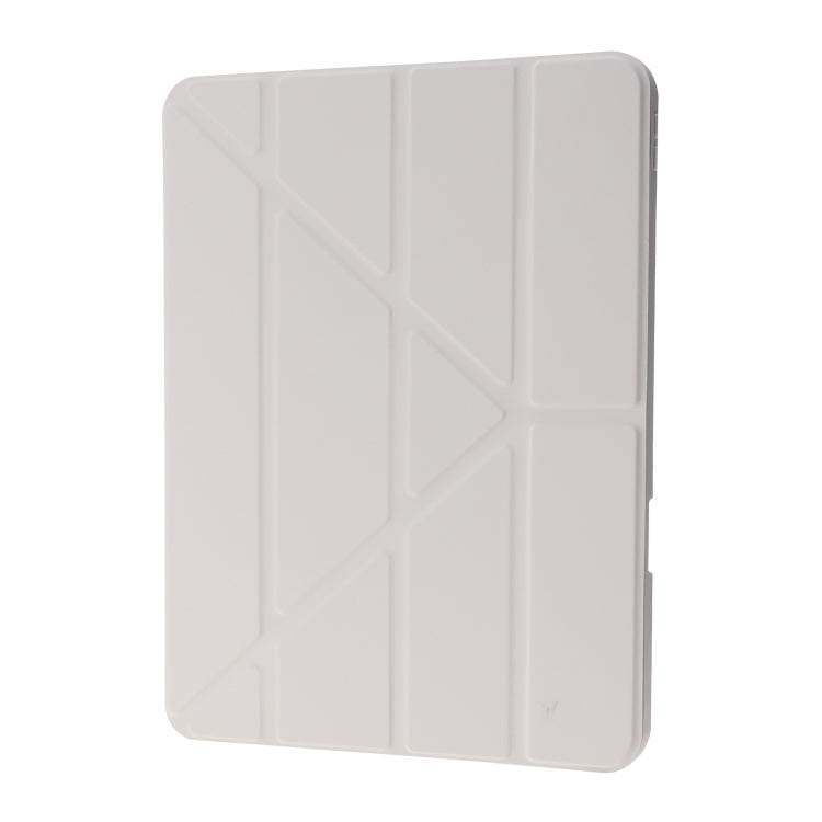 For iPad Air 11 2026 / 2025 / 2024 Deformation Transparent Acrylic Leather Tablet Case