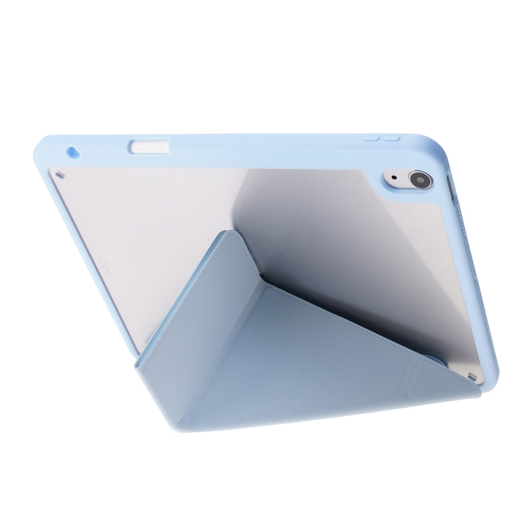 For iPad Air 11 2026 / 2025 / 2024 Deformation Transparent Acrylic Leather Tablet Case