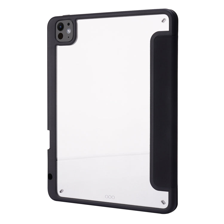 For iPad Pro 11 2025 / 2024 Deformation Transparent Acrylic Leather Tablet Case