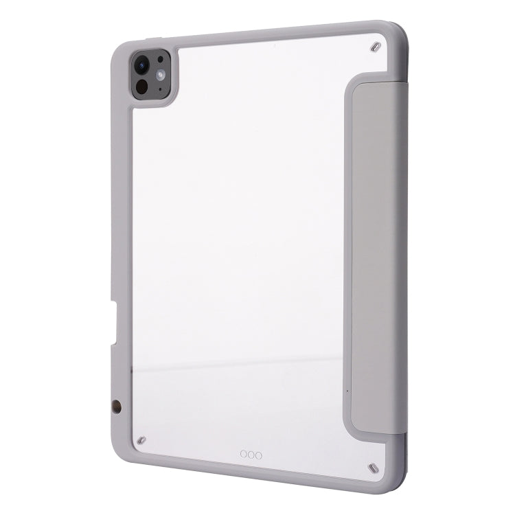 For iPad Pro 11 2025 / 2024 Deformation Transparent Acrylic Leather Tablet Case