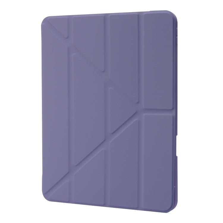 For iPad Pro 11 2025 / 2024 Deformation Transparent Acrylic Leather Tablet Case