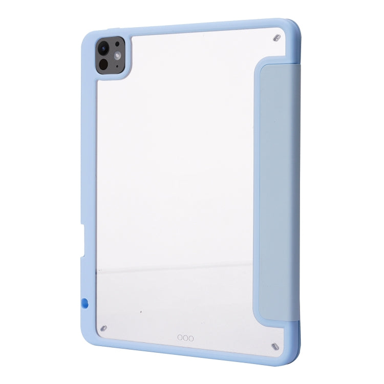 For iPad Pro 11 2025 / 2024 Deformation Transparent Acrylic Leather Tablet Case