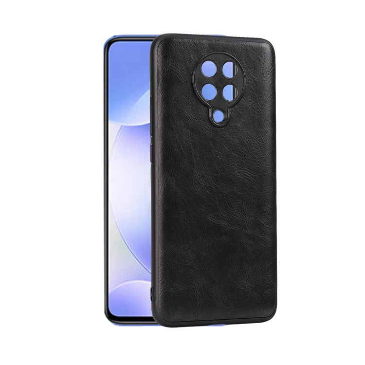 For Xiaomi Redmi K30 Pro Crazy Horse Textured Calfskin PU+PC+TPU Case