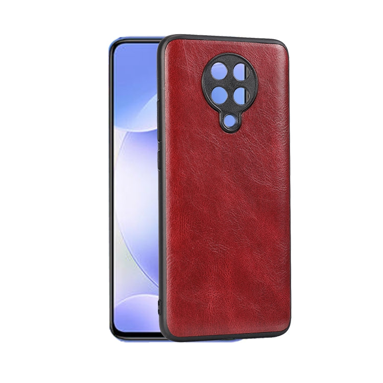For Xiaomi Redmi K30 Pro Crazy Horse Textured Calfskin PU+PC+TPU Case