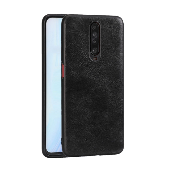 For Xiaomi Redmi K30 Crazy Horse Textured Calfskin PU+PC+TPU Case