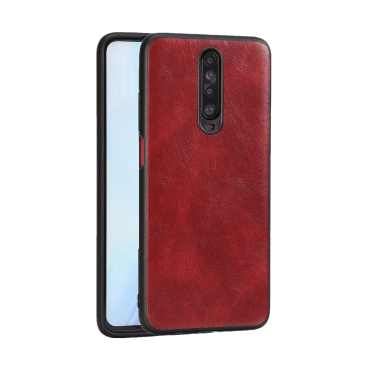 For Xiaomi Redmi K30 Crazy Horse Textured Calfskin PU+PC+TPU Case