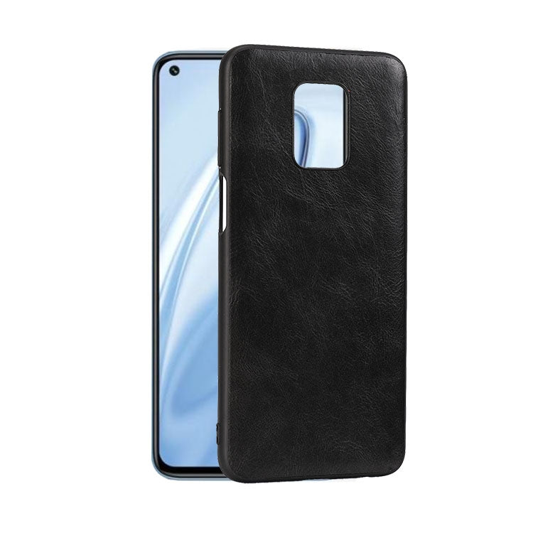 For Xiaomi Redmi Note 9 Pro Crazy Horse Textured Calfskin PU+PC+TPU Case