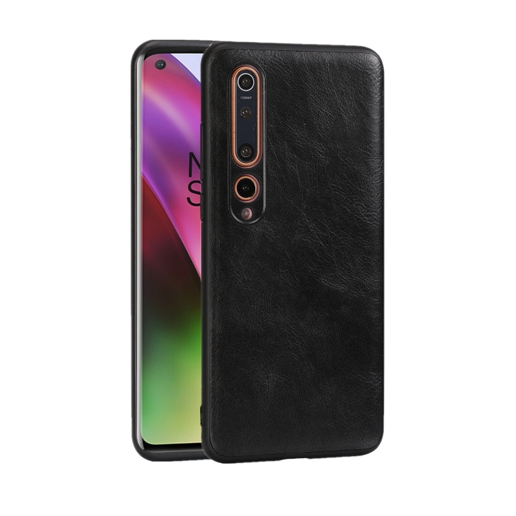 For Xiaomi 10 5G Crazy Horse Textured Calfskin PU+PC+TPU Case