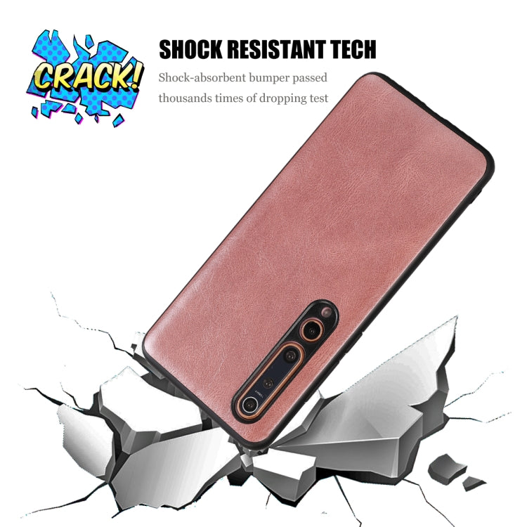 For Xiaomi 10 5G Crazy Horse Textured Calfskin PU+PC+TPU Case