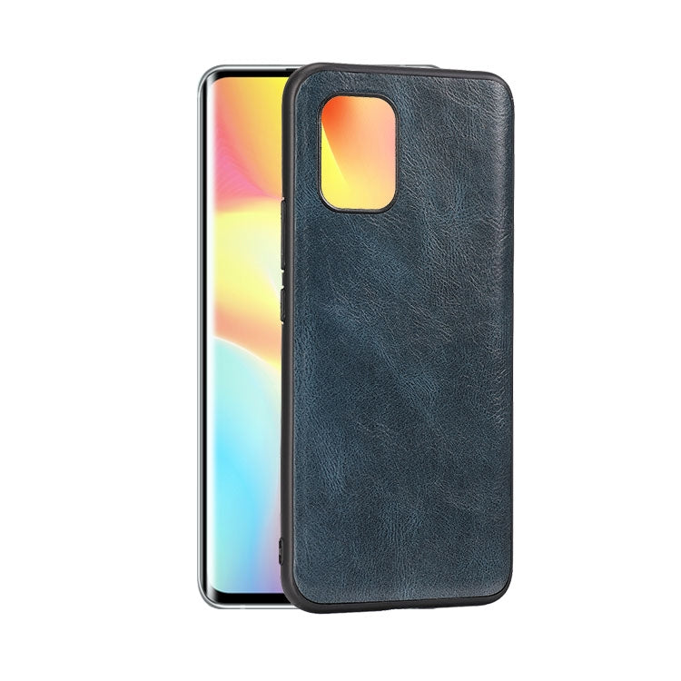 For Xiaomi 10 Lite Crazy Horse Textured Calfskin PU+PC+TPU Case