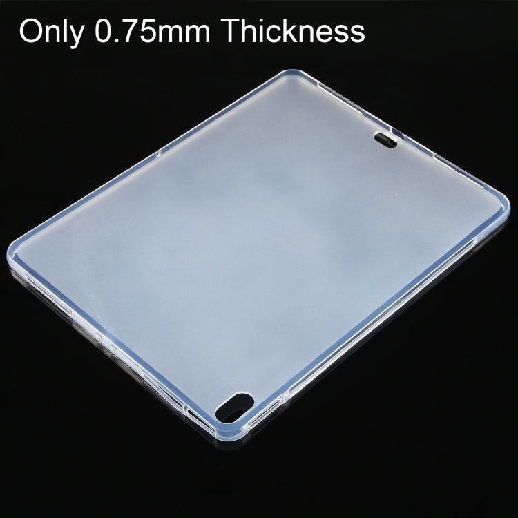 For iPad Air 13 2026 / 2025 / 2024 0.75mm Shockproof Outside Glossy Inside Frosted TPU Tablet Case - Transparent