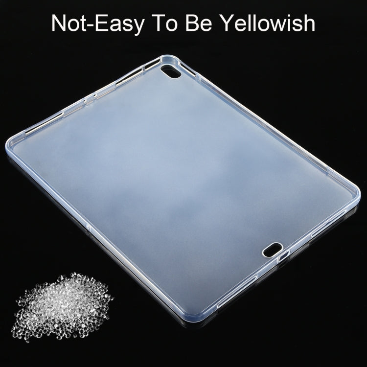 For iPad Air 13 2026 / 2025 / 2024 0.75mm Shockproof Outside Glossy Inside Frosted TPU Tablet Case - Transparent