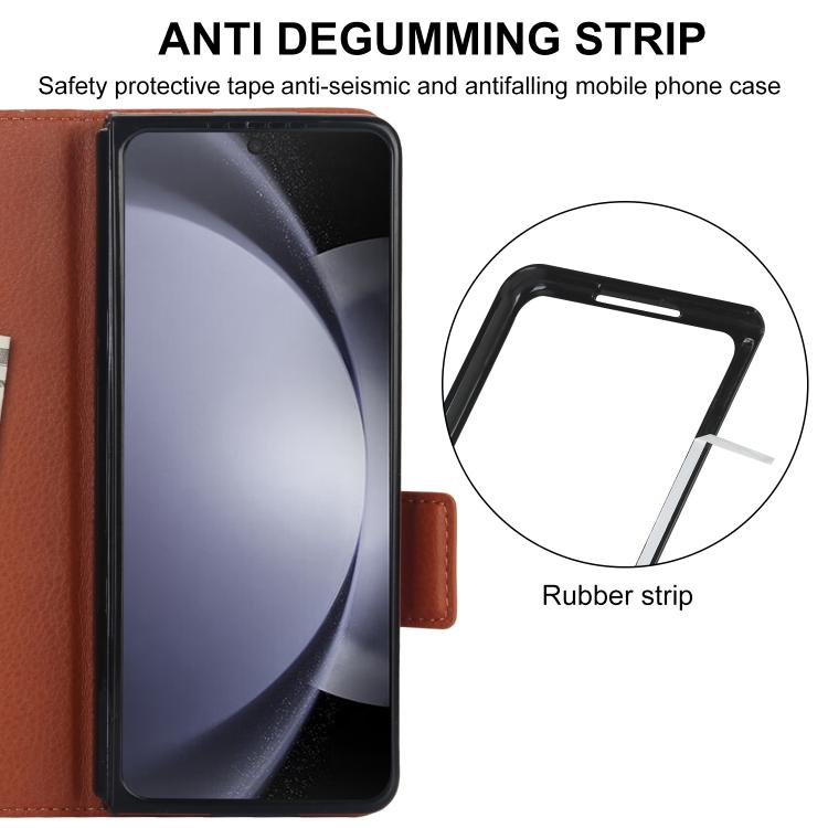 For Samsung Galaxy Z Fold7 Solid Color Multifunctional Folding Leather Phone Case with Pen Slot