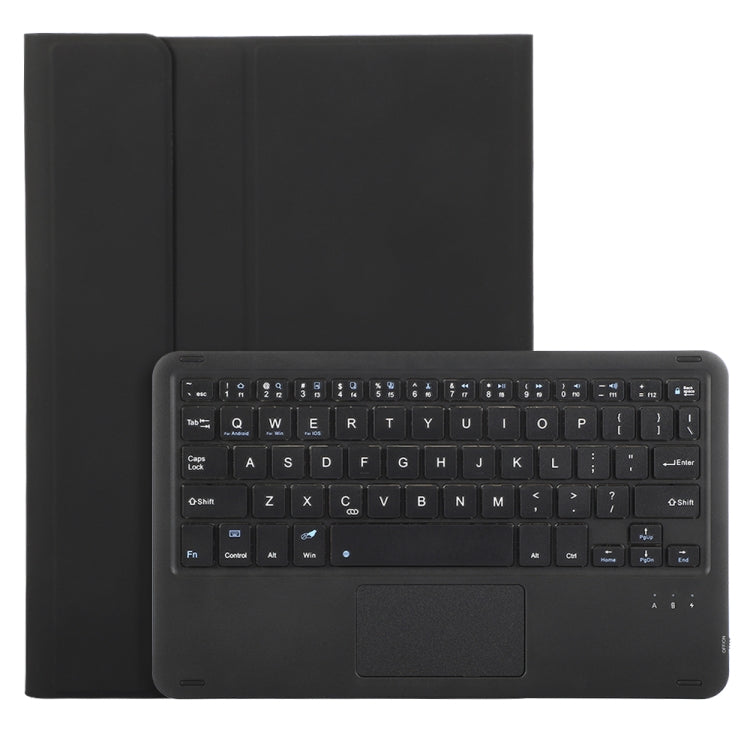 For iPad Pro 11 2024 A13B-A Lambskin Texture Bluetooth Touch Square Keyboard Leather Tablet Case with Pen Slot